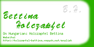 bettina holczapfel business card